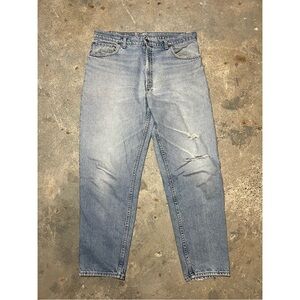 Levis Vintage 530 Distressed Jeans 36 x 30 Rare Tapered Leg